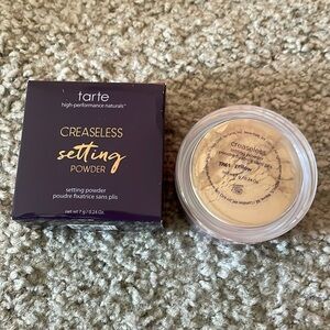 TARTE COSMETICS CREASELESS SETTING POWDER WITH PUFF SHADE YELLOW